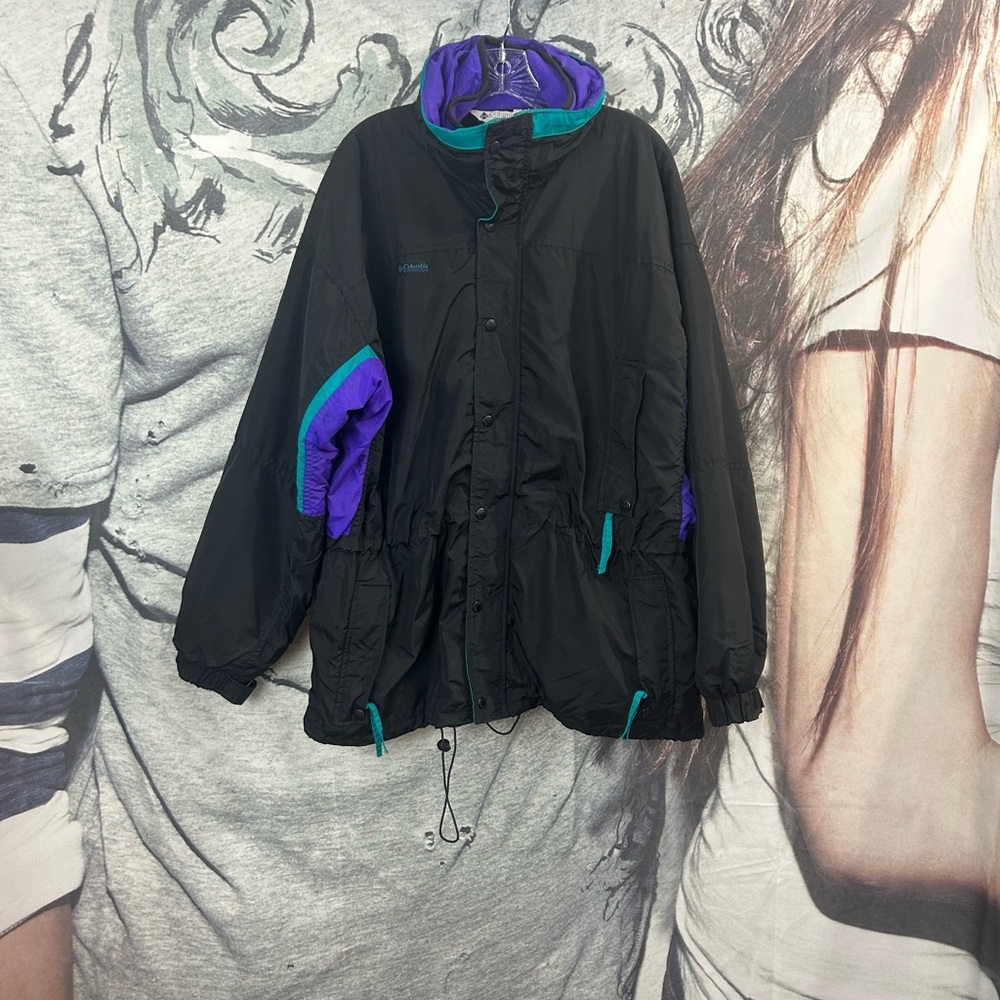 vintage 90s Black and Purple Jacket